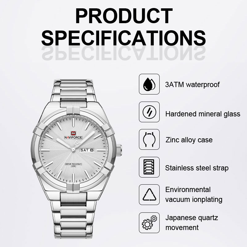 Zegarek męski NAVIFORCE, kwarc – Luxury Watch Maker recenzja i cena