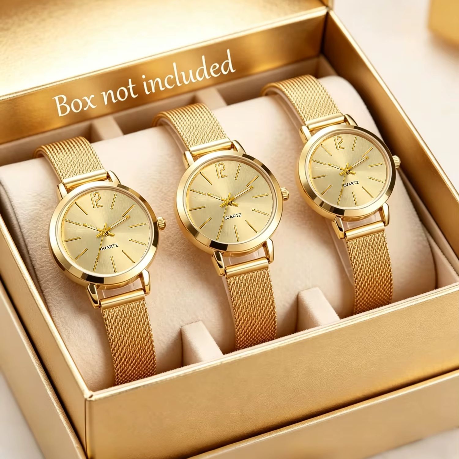 Zestaw trzech eleganckich, min – Luxury Watch Gift For Her recenzja i cena